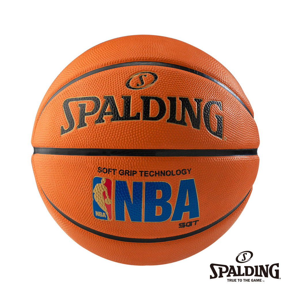 SPALDING 斯伯丁 SGT 深溝柔軟膠 - 經典橘 NBA 籃球 7號