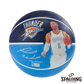 SPALDING 斯伯丁 NBA 球員球 雷霆 西河 Westbrook 籃球 7號