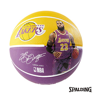 SPALDING 斯伯丁 NBA 球員球 湖人 詹姆士 LeBron 籃球 7號