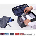【JD】DINIWELL新一代加大版防水旅遊貼身衣物收納包-藍色格紋