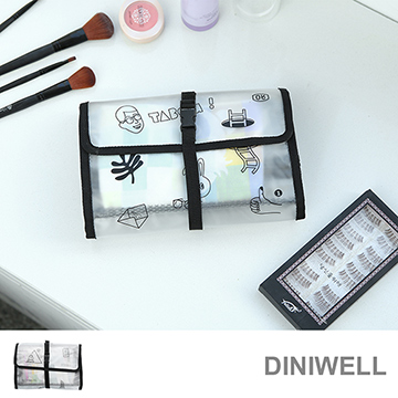 【JD】DINIWELL透明折疊旅行漱洗收納包