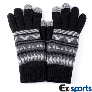 Ex-sports 智慧觸控 多功能手套(男用款-圖騰)