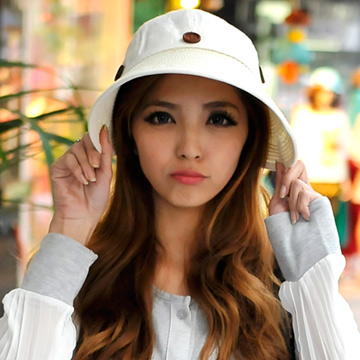 Aimee Toff 率性佳人牛仔遮陽帽(米白)
