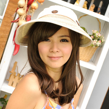 Aimee Toff 率性佳人牛仔遮陽帽(淺棕)