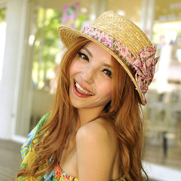 Aimee Toff 日系甜美女孩遮陽帽(粉)