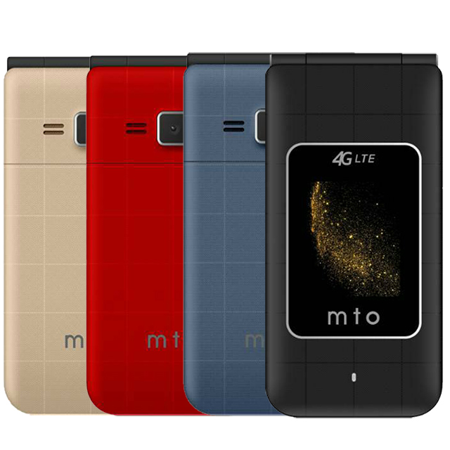 MTO M18 Plus 4G雙卡雙待親情定位老人智慧型折疊手機