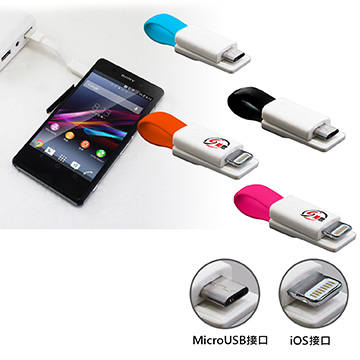 IS愛思 超迷你2倍快速充電線(Apple ios & MicroUSB)