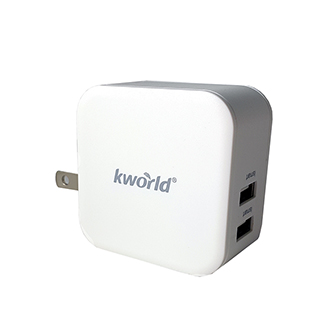 (2入組)【Kworld 廣寰】智慧旅行快速充電器