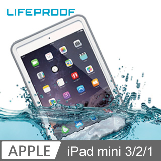 LP iPad mini3 全方位防水/雪/震/泥 保護殼-Nuud(白)
