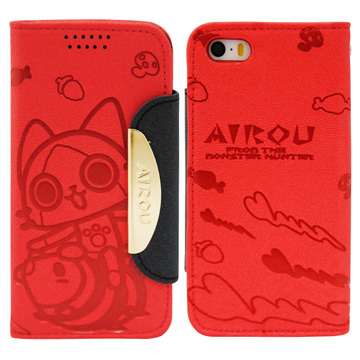 Aztec 艾路貓 Apple iPhone5/5S 掀蓋式皮套 手機殼