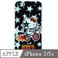 Apple iPhone5/5s 凱蒂貓 矽膠軟手機殼-星光單車