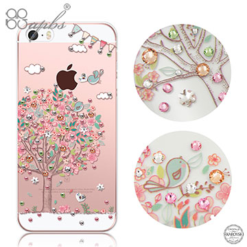 apbs APPLE iPhone 5/5s/SE 施華洛世奇彩鑽手機殼-相愛