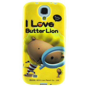 Samsung S4 奶油獅 矽膠軟手機殼-小偵探