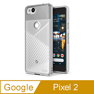 Rearth Google Pixel 2 (Ringke Bevel) 菱形保護殼(透明)