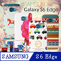 VXTRA Samsung Galaxy S6 Edge G9250 藝術彩繪保護殼 背蓋
