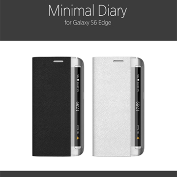 ZENUS Galaxy S6 Edge Minimal 極值輕薄 側掀式真皮皮套