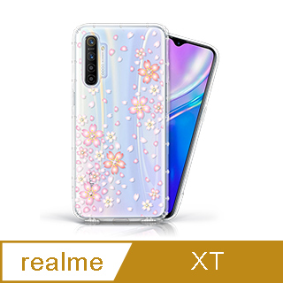 EVO CASE realme XT 奧地利水鑽彩繪手機殼 - 櫻花