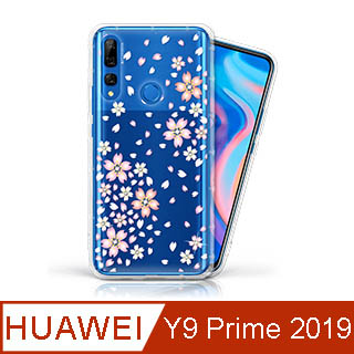 EVO CASE HUAWEI Y9 Prime 2019 奧地利水鑽彩繪手機殼 - 櫻花