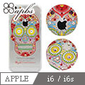 apbs APPLE iPhone6 施華洛世奇彩鑽保護殼-骷髏系列