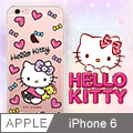Apple iPhone 6/6s Hello Kitty彩繪空壓殼 - 娃娃