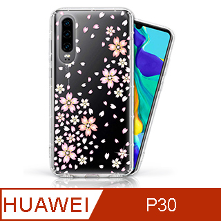 EVO CASE HUAWEI P30 奧地利水鑽彩繪手機殼 - 櫻花