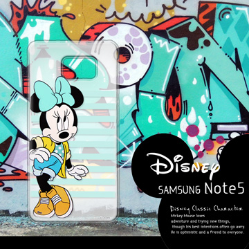 迪士尼授權正版Samsung Galaxy Note 5 N9208 街頭系列透明軟式手機殼 (俏米妮)