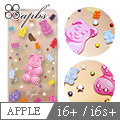 apbs APPLE iPhone6s Plus/iPhone6 Plus 5.5吋 施華洛世奇彩鑽手機殼-軟熊很軟