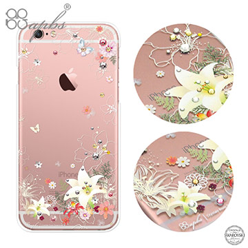 apbs APPLE iPhone6s/iPhone6 4.7吋 施華洛世奇彩鑽手機殼-香水百合