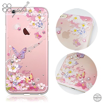 apbs APPLE iPhone6s/iPhone6 4.7吋 施華洛世奇彩鑽手機殼-迷蝶香