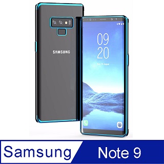 Samsung Note 9 電鍍邊框透明殼手機殼保護殼