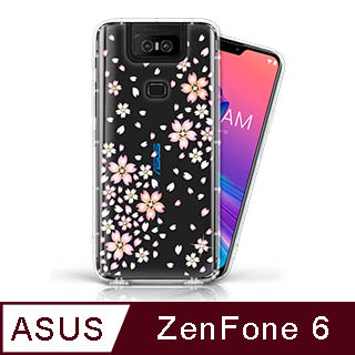 EVO CASE ASUS ZenFone 6 (ZS630KL) 奧地利水鑽彩繪手機殼 - 櫻花