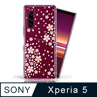 EVO CASE Sony Xperia 5 奧地利水鑽彩繪手機殼 - 櫻花