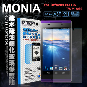 MONIA 富可視InFocus M310 / TWM A6S 日本頂級疏水疏油9H鋼化玻璃膜