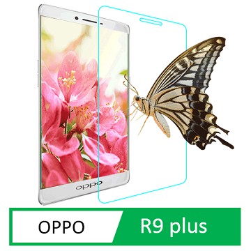 升級版抗藍光 OPPO R9 PLUS (6吋) 全覆蓋防爆鋼化玻璃貼膜