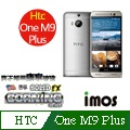 iMOS 宏達電 HTC one M9 PLUS 含正面上下段DotView(TS材質) 康寧 9H 強化玻璃 疏水疏油
