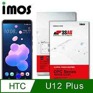 iMos HTC U12 PLUS 3SAS 疏油疏水 螢幕保護貼