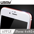 USAY Apple iPhone 6/6S Plus 碳纖維滿版 鋼化玻璃貼(白色)