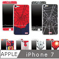 MARVEL蜘蛛人經典版iPhone 7(4.7吋)雙面強化玻璃彩繪保護貼