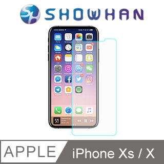 【SHOWHAN】Apple iPhone X (5.8吋) 9H鋼化玻璃貼 0.3mm疏水疏油高清抗指紋