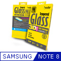 ☆【HODA】 Samsung NOTE8 3D全曲面內縮滿版玻璃貼 黑色