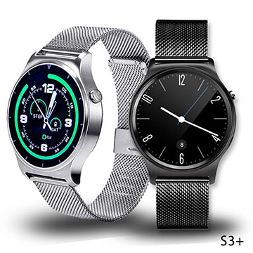 【SAMGO】S3+ 經典米蘭尼斯金屬鍊帶心率通話手錶