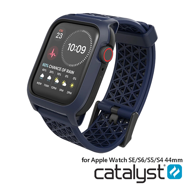 CATALYST APPLE WATCH S6/S5/S4/SE (44mm) 耐衝擊防摔保護殼(含錶帶)●藍色