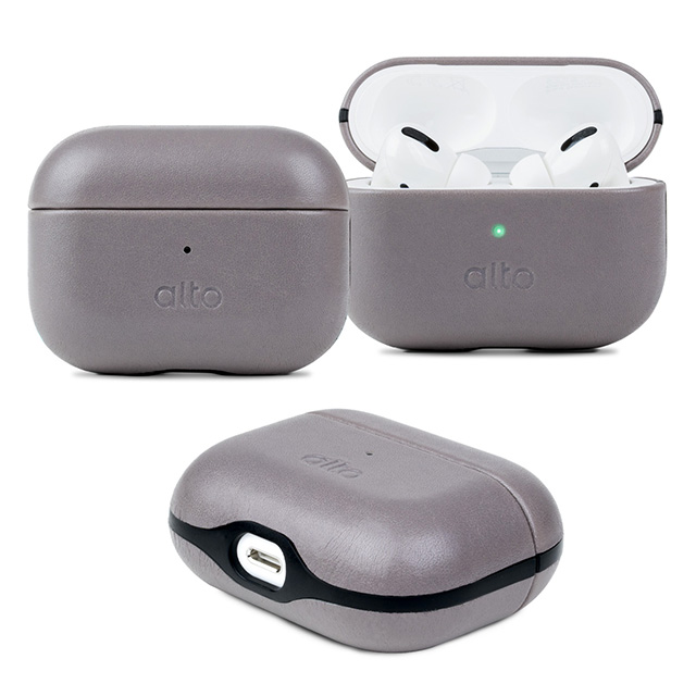 Alto 皮革保護套 完整保護・支援無線充電for AirPods Pro 礫石灰