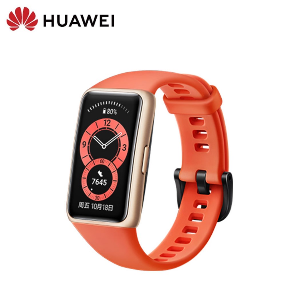 HUAWEI Band 6 運動健康手環 赤茶橘