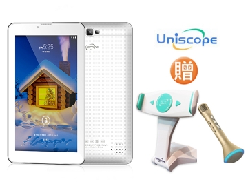 【優思 UNISCOPE】7吋4G雙卡雙待平板手機(贈原廠支架+藍牙麥克風) (CL500)