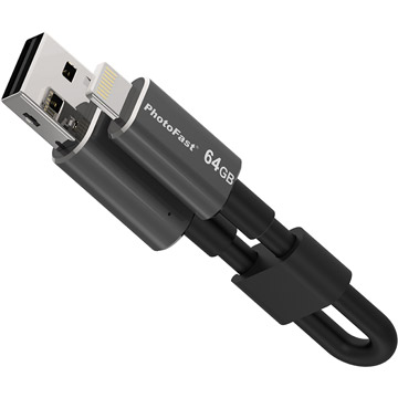 PhotoFast Memory Cable USB 3.0 64G線型iPhone/iPad隨身碟