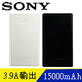 SONY CP-S15 鋁合金大容量15000mAh雙USB行動電源 公司貨(2色)