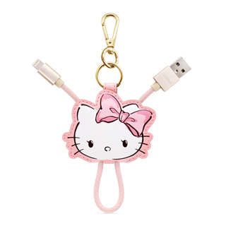 GARMMA Hello Kitty Apple Lightning皮革吊飾傳輸線 甜美款