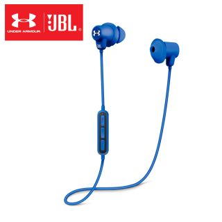 JBL x Under Armour® 聯名款耳道式無線藍牙運動耳機(藍色)