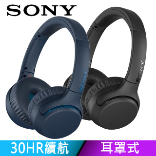 SONY WH-XB700 無線藍牙耳罩式耳機 續航力30HR-藍色